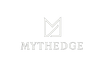 Mythedge make logo white colors