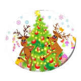 Elastic Edge Fits Santa Claus Christmas Tablecloth