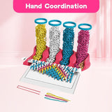 DIY Toys Puzzle Creative Ribbon Woven Hand Ropes Jewelry Making For Children Toy,Girls Kids Toy Gifts.Logistics Is Randomly Sent By UP,USPS,FEDEX
